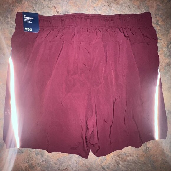 DSG Men's‎ 7" Stride Run Shorts, Burgundy, 2XL - Picture 2 of 8